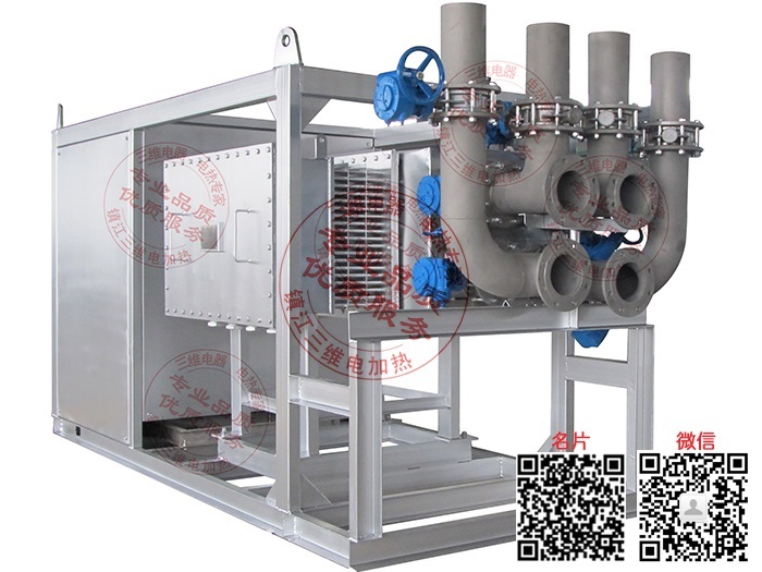 產(chǎn)品名稱：400KW風(fēng)道式電加熱器（熱風(fēng)機）
產(chǎn)品型號：SWDL-FD-400
產(chǎn)品規(guī)格：400KW
